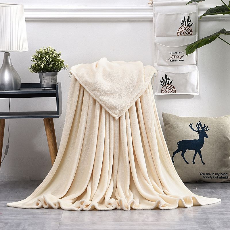 Solid-color Flannel Fleece Blanket factory Solid-color Flannel Fleece Blanket factory